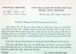 Cấp phép 70 năm cho Formosa: Mời Chánh thanh tra tỉnh Hà Tĩnh làm việc