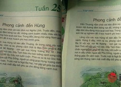 Cô trò hoang mang vì bài đọc ở sách giáo khoa lẫn lộn "trái", "phải"