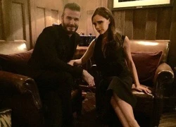 David Beckham tình tứ đưa vợ đi dự tiệc