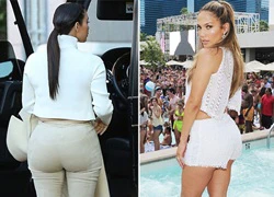 Kim Kardashian bẽ bàng vì bị vòng 3 của Jennifer Lopez "đánh bại"