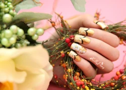 Nail hoa dịu dàng đón hè