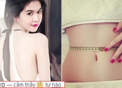 Ngọc Trinh tự hào với vòng eo &#8216;con kiến&#8217; 56cm