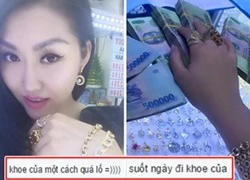 Phi Thanh Vân bị chỉ trích vì &#8216;khoe&#8217; chồng tặng vàng đeo &#8216;trĩu tay&#8217;