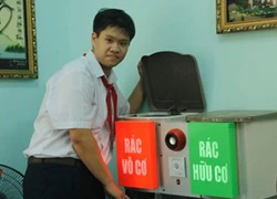 Thùng rác "biết nói" của cậu học trò lớp 9