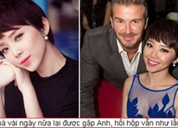 Tóc Tiên hồi hộp vì sắp được gặp David Beckham