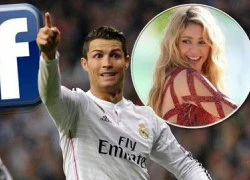 Vượt qua Shakira, Ronaldo vô địch trên Facebook