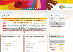 Xuất hiện web giả mạo lừa nạp thẻ điện thoại