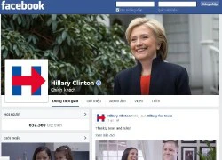 Bà Clinton gia nhập Facebook, 600.000 like chỉ sau 12 giờ