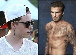 Brooklyn Beckham muốn có hình xăm để &#8220;ngầu&#8221; giống bố