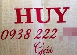 Chiêu trò môi giới mại dâm bằng "danh thiếp"