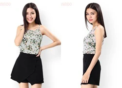 Combo 2 áo voan dây in họa tiết