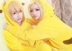 Cosplay bộ đôi Pikachu siêu dễ thương