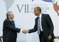 Cuộc gặp 'lịch sử' giữa Tổng thống Mỹ Obama và Chủ tịch Cuba Raul Castro