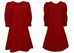 Đầm oversized tay lỡ sang trọng