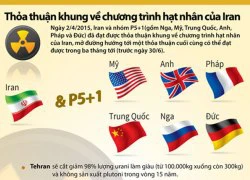 (Đồ họa) Chi tiết thỏa thuận khung chương trình hạt nhân Iran