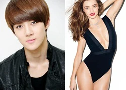 Fan Sehun (EXO) bị chỉ trích vì cho rằng Miranda Kerr không nổi tiếng