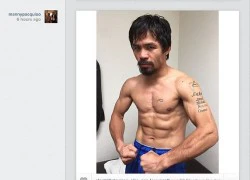 Floyd Mayweather và Manny Pacquiao cùng khoe cơ bắp rắn rỏi trên mạng xã hội