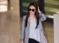 Ha Ji Won khoe style sang chảnh tại sân bay