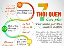 [Infographics] 7 thói quen "cực xấu" trong tham gia giao thông của nhiều người Việt