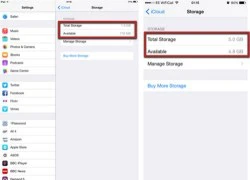 iOS 8.3 bị lỗi hiển thị sai thông tin bộ nhớ iCloud