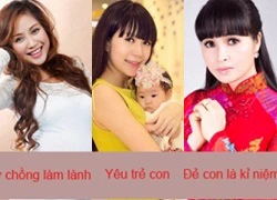 Khám phá những lý do sinh nhiều con của sao Việt