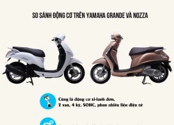 Khám phá sự khác biệt giữa động cơ xe Yamaha Grande và Nozza