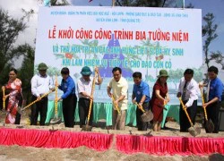 Khởi công bia tưởng niệm liệt sĩ tiếp tế đảo Cồn Cỏ