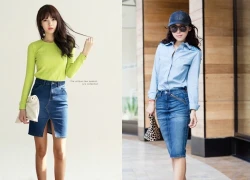 Muôn kiểu làm đẹp với chân váy denim cho cô nàng mùa hạ