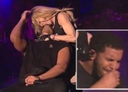 Drake nhăn nhó đau đớn sau khi bị Madonna khóa môi