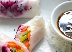 [Chế biến] - Rau củ cuộn đơn giản, thanh mát