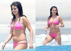 Selena Gomez lộ bụng ngấn mỡ