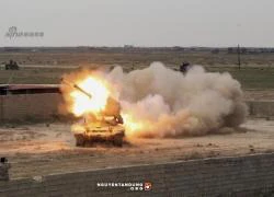 Siêu pháo phản lực TOS-1 Iraq trút bão lửa vào quân IS