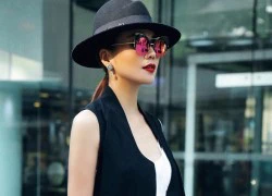 Street style ngày hè sành điệu của Thanh Hằng