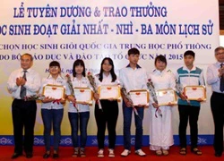 Tuyên dương 130 học sinh giỏi Sử quốc gia