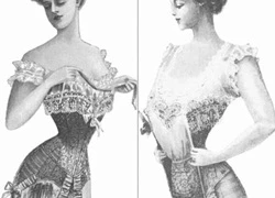 Xem xương sườn, phổi phụ nữ bị biến dạng sau chiếc áo corset