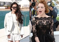 Angela Baby xinh đẹp, Emma Stone suýt tốc váy ở Cannes ngày thứ 3