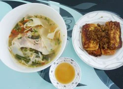 [Chế biến] - Canh măng chua, đậu hũ muối sả cho bữa trưa đầu tuần