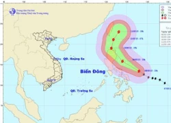 Cơn bão mạnh cấp 14 có xu hướng tiến vào Biển Đông