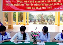 Công an tỉnh Vĩnh Long: Triển khai mô hình học sinh với ANTGT