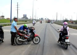 Đại lộ nghìn tỷ Mai Chí Thọ lại tiếp tục bị lún