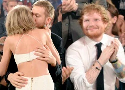 Dân mạng phát cuồng, chế ảnh Ed Sheeran khi Taylor và Calvin hôn nhau