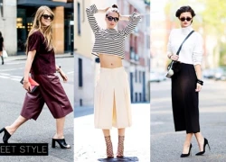 Fashionista lăng-xê mạnh mốt quần culottes