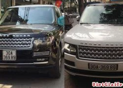 Hai xe Range Rover có biển số giống nhau