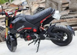 Honda MSX 125 sơn phối màu đỏ đen của biker Sài Gòn