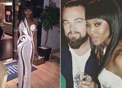 Naomi Campbell đón sinh nhật tuổi 45 bên Leonardo DiCarpio