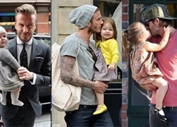 Những khoảnh khắc ngọt ngào của David Beckham và con gái út