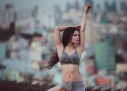 PHƯƠNG TRINH JOLIE KHOE BỘ ẢNH TẬP YOGA Ở &#8220;CHUNG CƯ MA&#8221;