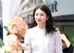 Suzy (Miss A) đẹp ngọt ngào, luống cuống giữ váy vì sợ hớ hênh