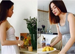 Thiều Bảo Trang và em gái Thiều Bảo Trâm trổ tài nội trợ