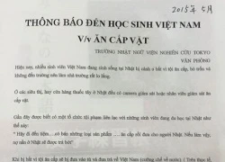 Thông báo "người Việt ăn cắp vặt ở Nhật": DHS Việt nói gì?